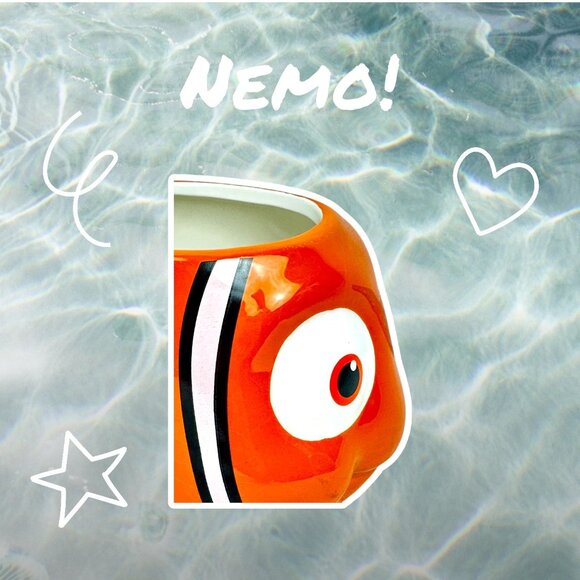Zak Disney Pixar 3D Finding Nemo Coffee Mug Orange Clown Fish Sculptured - Picture 10 of 16